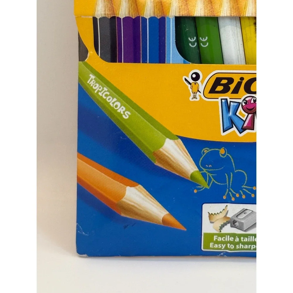 Bic Kids Mini Tropicolor Colored Pencils 12 Count Multicolor Art Supplies Sealed